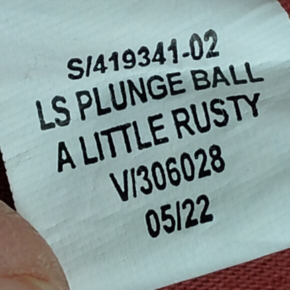 Old Navy Clip Dot  Mini Swing Dress XS A Little Rusty Color Pockets Long Sleeve - Picture 10 of 10